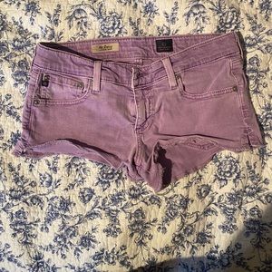 AG Daisy purple jean shorts